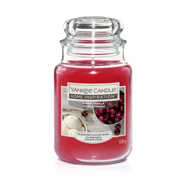 Yankee Candle Home Inspiration Cherry Vanilla Large Jar – 538g