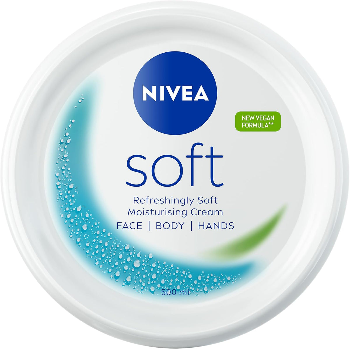 NIVEA Soft Face, Body & Hand Moisturising Cream – 500ml