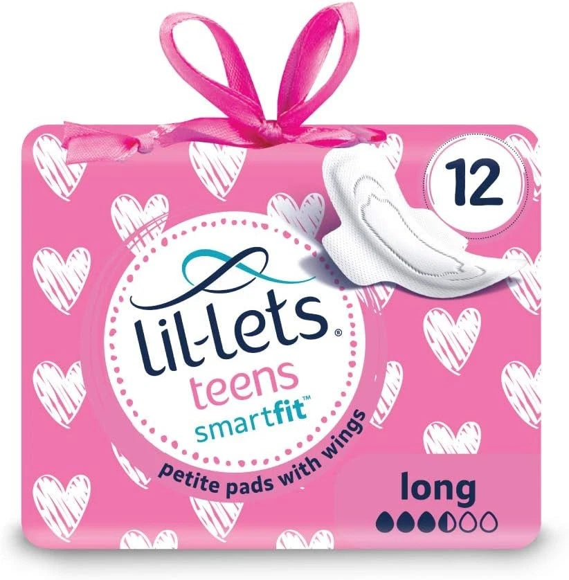 Lil-Lets Teens Petite Smart Fit Sanitary Towels with Wings – 12 Pack