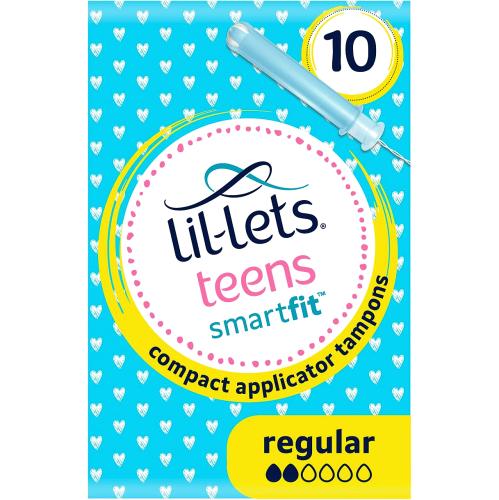Lil-Lets Teens Regular Applicator Tampons, 10 Pack