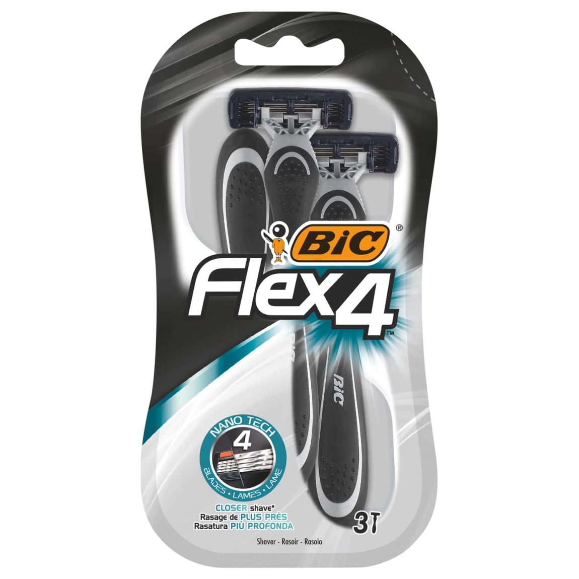 BIC Flex 4 Disposable Razors, 3 Pack